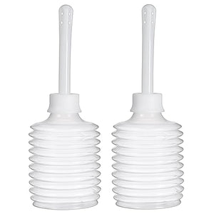 Cloud 9 Fresh + Portable Anal Enema Douche 3.3 Oz Ez Squeeze Bulb 2 Pack
