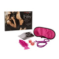 CalExotics Fifty Ways to Tease Your Lover -Sex Card Game with Blindfold Restraint Rope Dice & Feather Tickler Adult Sex Toys For