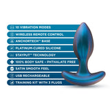 Anal Adventures Matrix Cosmos Plug Kit Lunar Blue