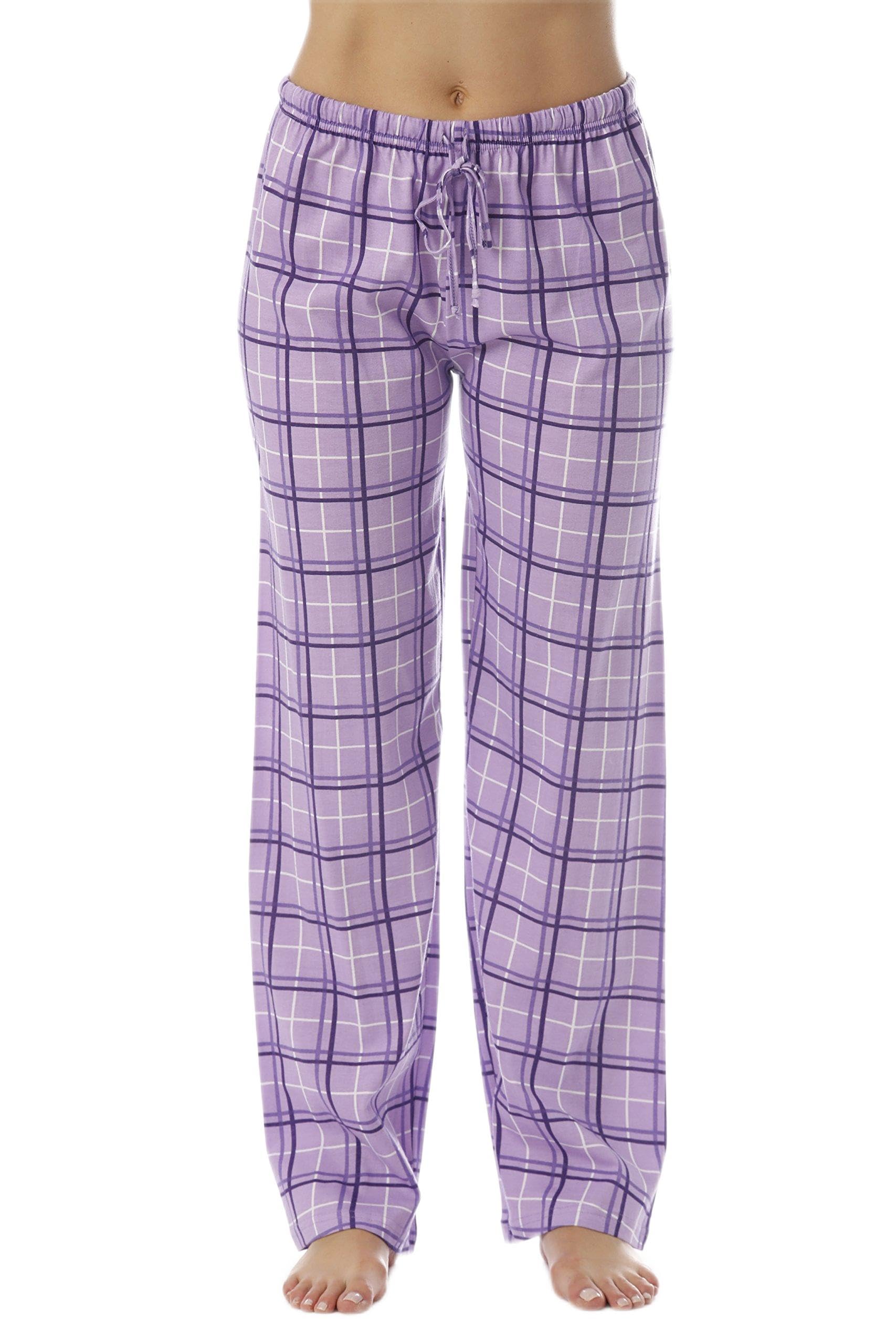 Just Love Women Plaid Pajama Pants Sleepwear 6324-PUR-10281-M