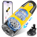 Cafatop Sex Toys for Men Male Masturbator - Automatic Masturbators Cup with 7 Thrusting &Rotating Modes for Penis Stimulation, E