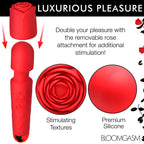 Bloomgasm Pleasure Rose Wand 10X W/ Rose Attachment