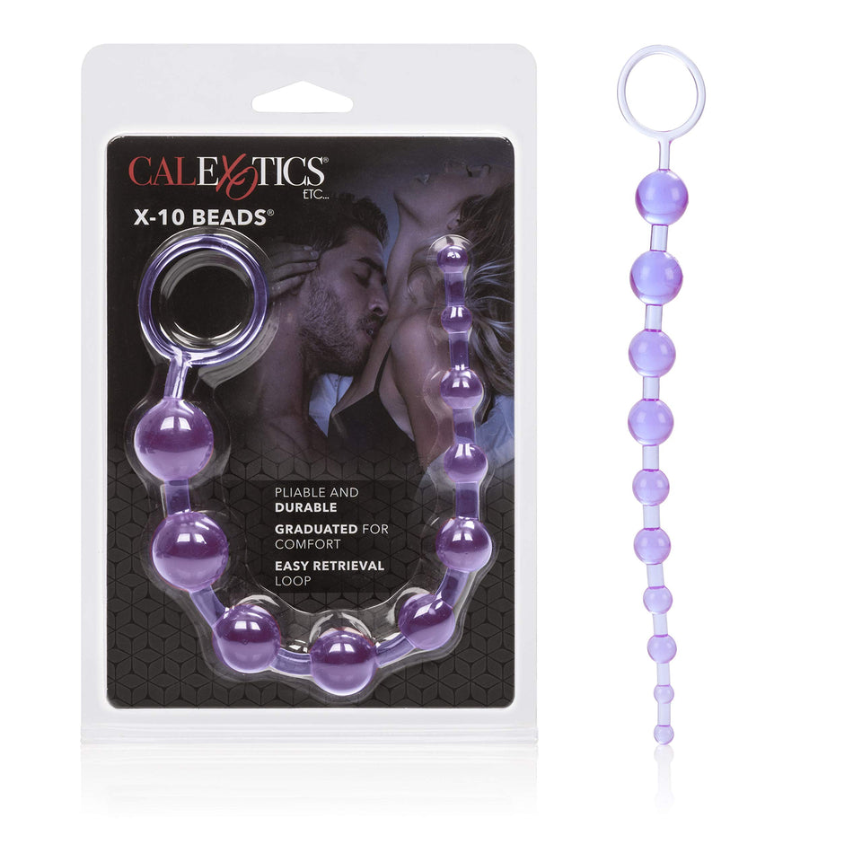 california Exotic Novelties X10 BeadsPurple