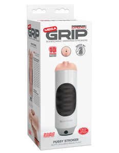 Pipedream Extreme Toyz Mega Grip Vibrating Pussy Stroker, 1 Pound