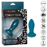Calexotics Power Gem Vibrating Petite Crystal Probe - Blue