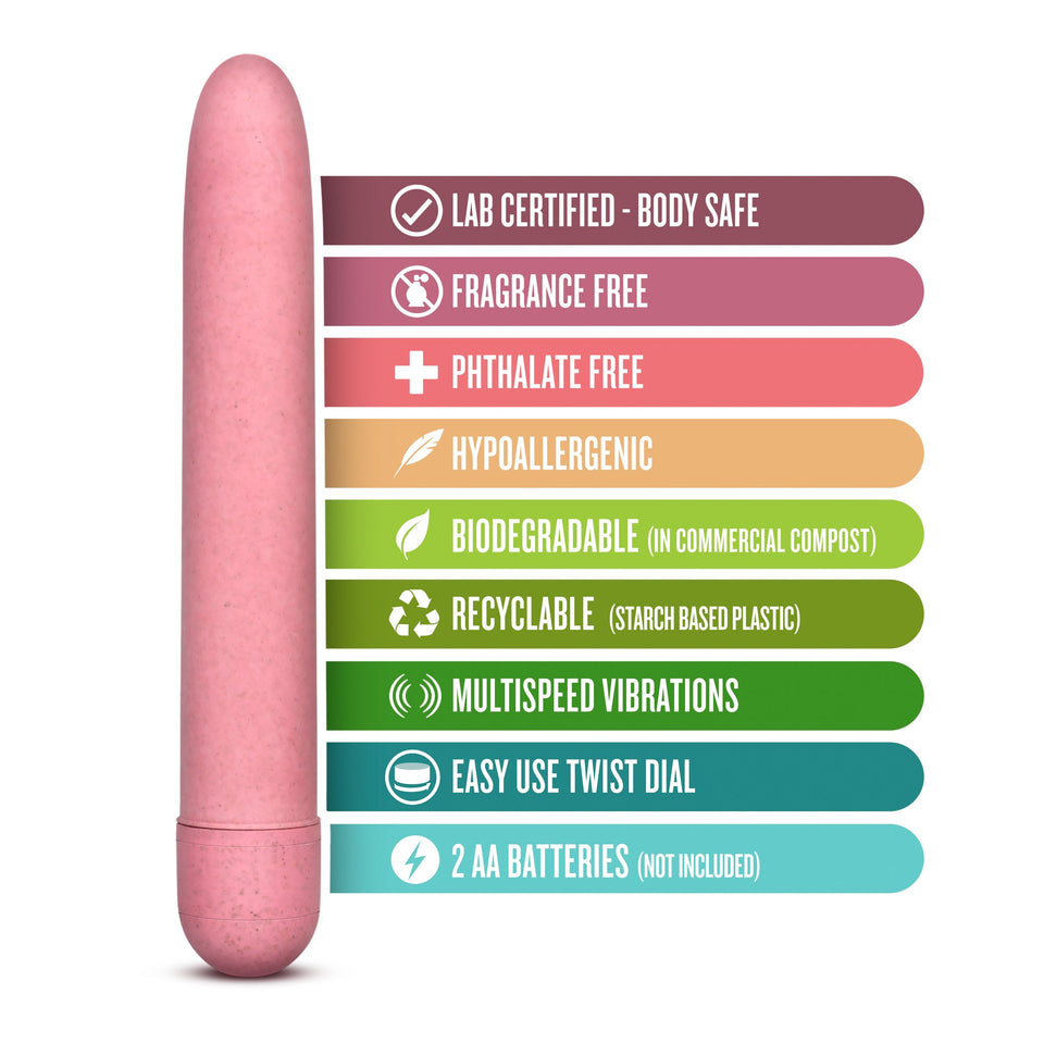 Gaia Biodegradable Eco Vibrator Pink