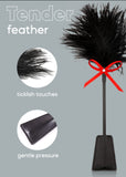 Sex Tickler for Adults Bedroom, Feather Tickler for Spanking and Play, Adjustable Satin Sex Blindfold Mask Red 59'' Set
