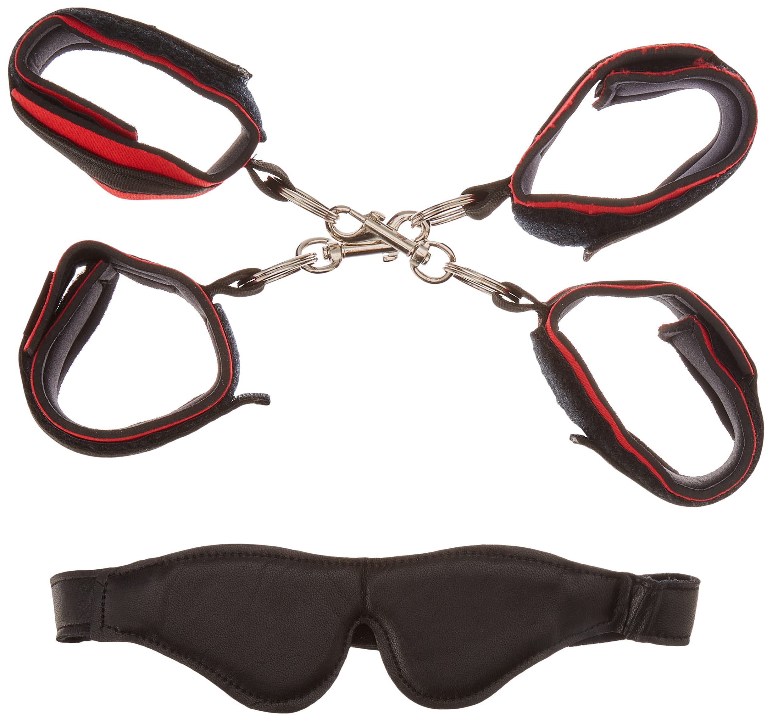 Sportsheets 7 Pc Fantasy Restraint Kit, Red