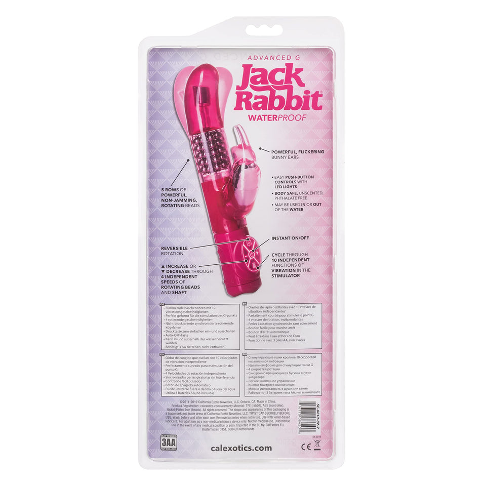 Calexotics Novelties Advanced G-Jack Rabbit Vibrator, Pink