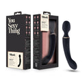 Blush Novelties Gia - Double Ended Vibrating Wand Massager G Spot Vibrator - Powerful Dual Motors - 7 Unique Vibrating Functions