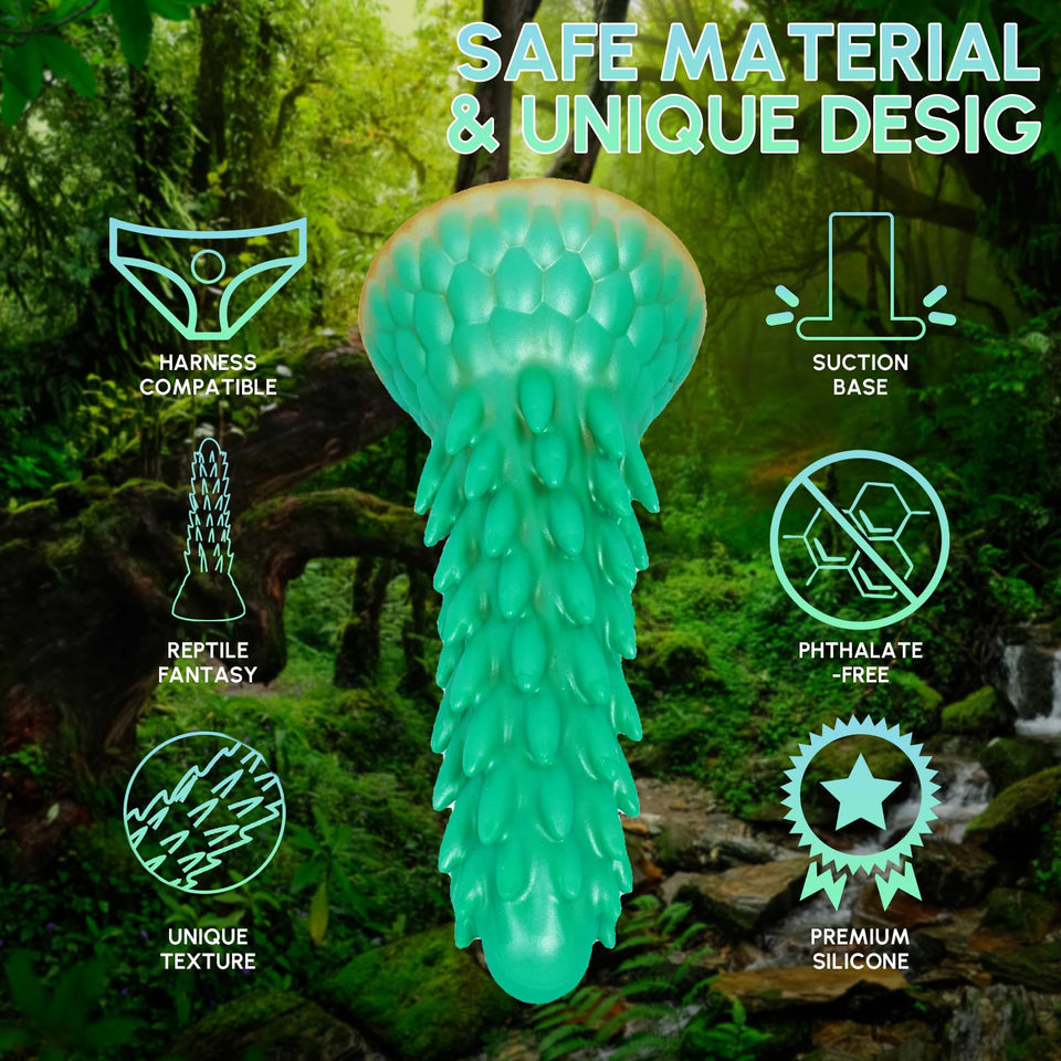 Dragon Dildo Sex Toys, 7.7 ' ' Monster Dildo with Suction Cup, Fantasy Huge Dildos, Silicone Butt Plug Anal Dildos for Women and