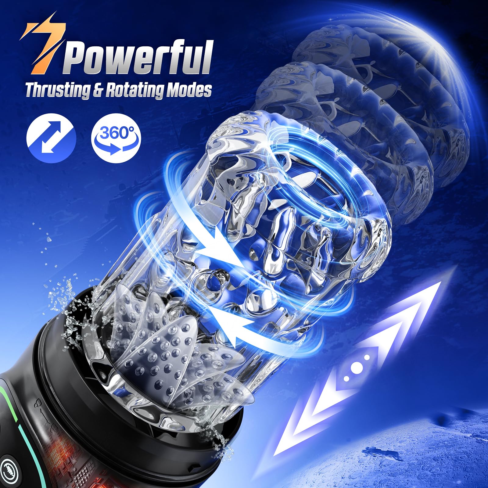 jodiyece Sex Toys Male Masturbator Adult Toys, Male Sex Toy for Men Penis Pump Pocket Pussy 3D Male Stroker Male Masturbators wi