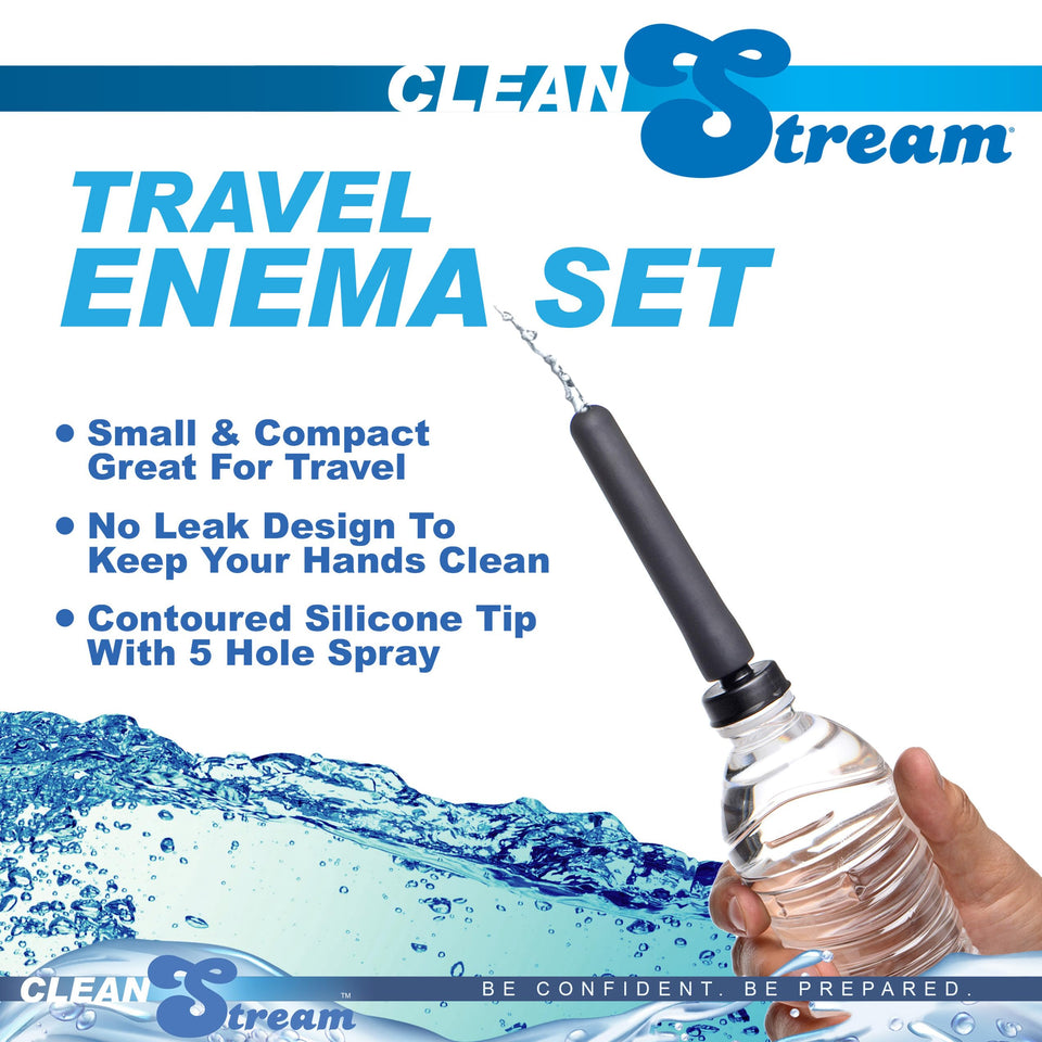 Cleanstream Travel Enema Set 5 Pc Water Bottle Adapter Kit