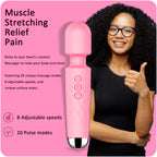 SANJIANKE Vibrator Wand, Female Adult Sex Toys, Wand Massager, Clit Stimulator Sex Toy,Vibrator Dildo, with 8 Speeds of Pleasure