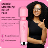SANJIANKE Vibrator Wand, Female Adult Sex Toys, Wand Massager, Clit Stimulator Sex Toy,Vibrator Dildo, with 8 Speeds of Pleasure