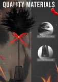 MALINERO Whip BDSM Sex Set Feather Tickler Sex Whip Adult Spanking French Tickler Whip for Sex Play BDSM Flogger Paddle Kit