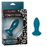 Calexotics Power Gem Vibrating Petite Crystal Probe - Blue
