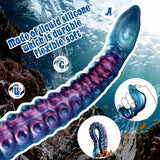 Anal Tentacle Dildo Adult Sex Toys, 22.8 '' Realistic Anal Dildo with Strong Suction Cup, Silicone Dildo Anal Plug for G Spot &