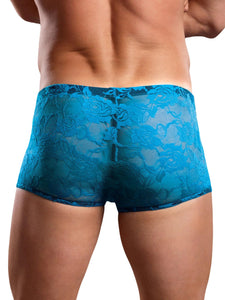 Male Power Mp145194  Turquoise Sheer Lace Sexy Wonder Boxer Briefssmall