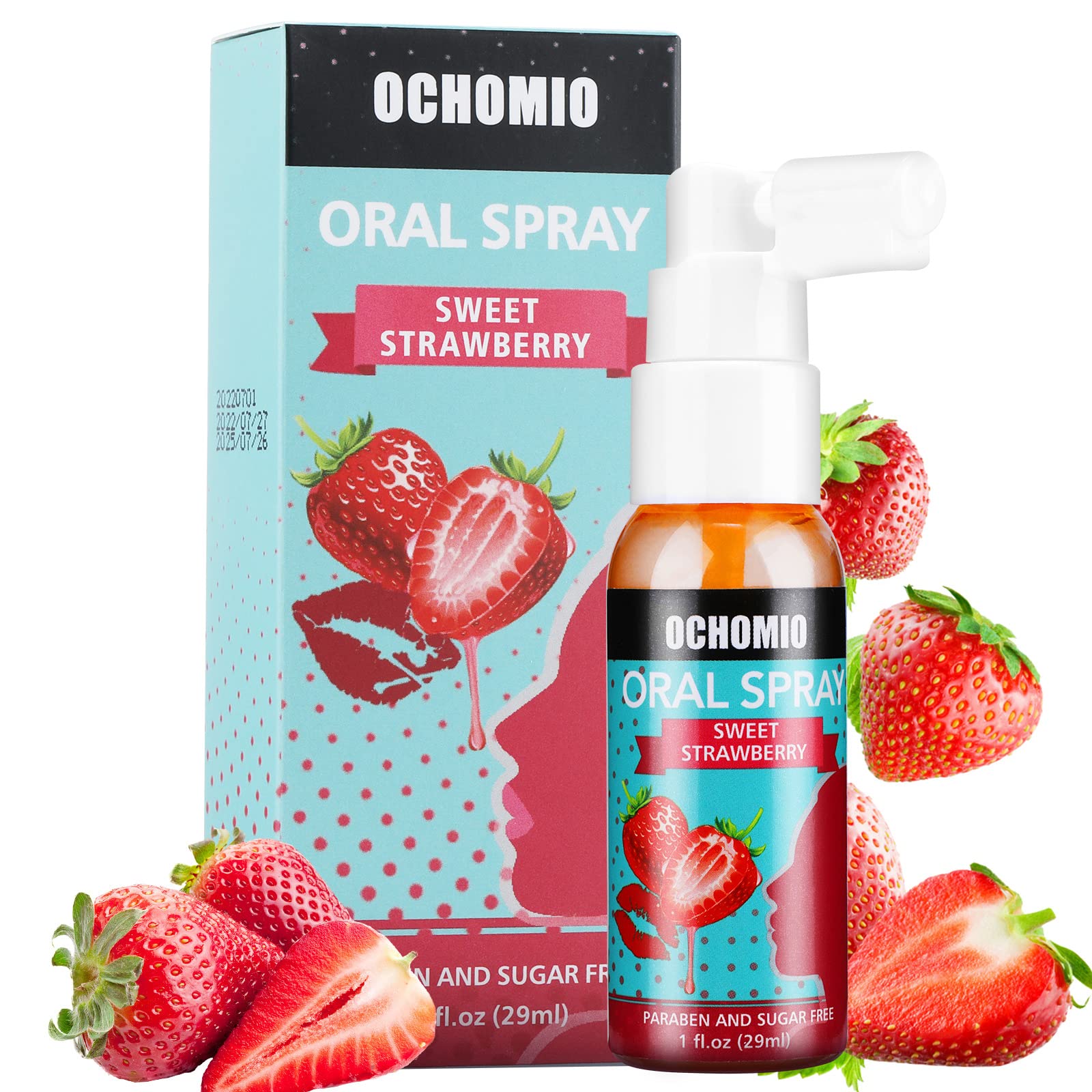 Ochomio Deep Throat Spray Strawberry Flavored for deep Throating Women Men, Relaxes Gag Reflex-1 oz