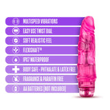 Blush B Yours Vibe 3 - Feels Real Realistic 7.75 Inch Vibrating Dildo - 1.75 In Width - Ipx7 Waterproof - Soft Body Safe Materia