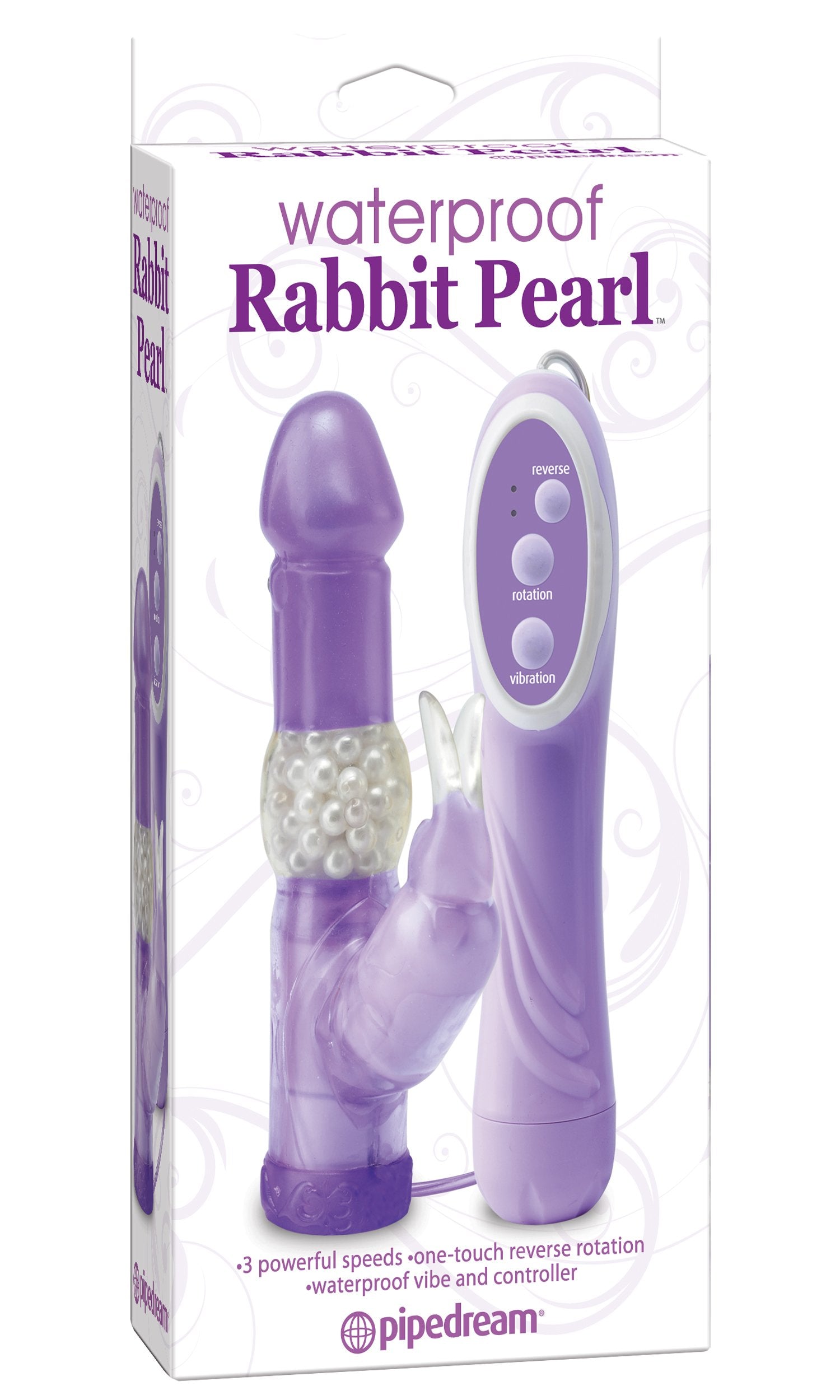 Pipedream Rabbit Pearl Waterproof Vibe, Purple