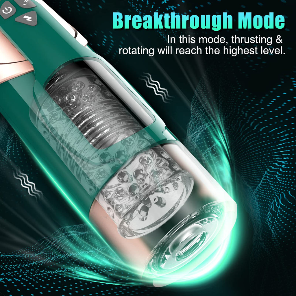 Sex Toys for Men Male Masturbator - Automatic Male Sex Toy with 7 Thrusting & Rotating Modes, Electric Pocket Pussy for Male Mas