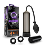 Blush Thick Cock Quickie Kit -Male Performance And Pleasure Enhancing System - Penis Pump For Longer Harder Erections - Rings To