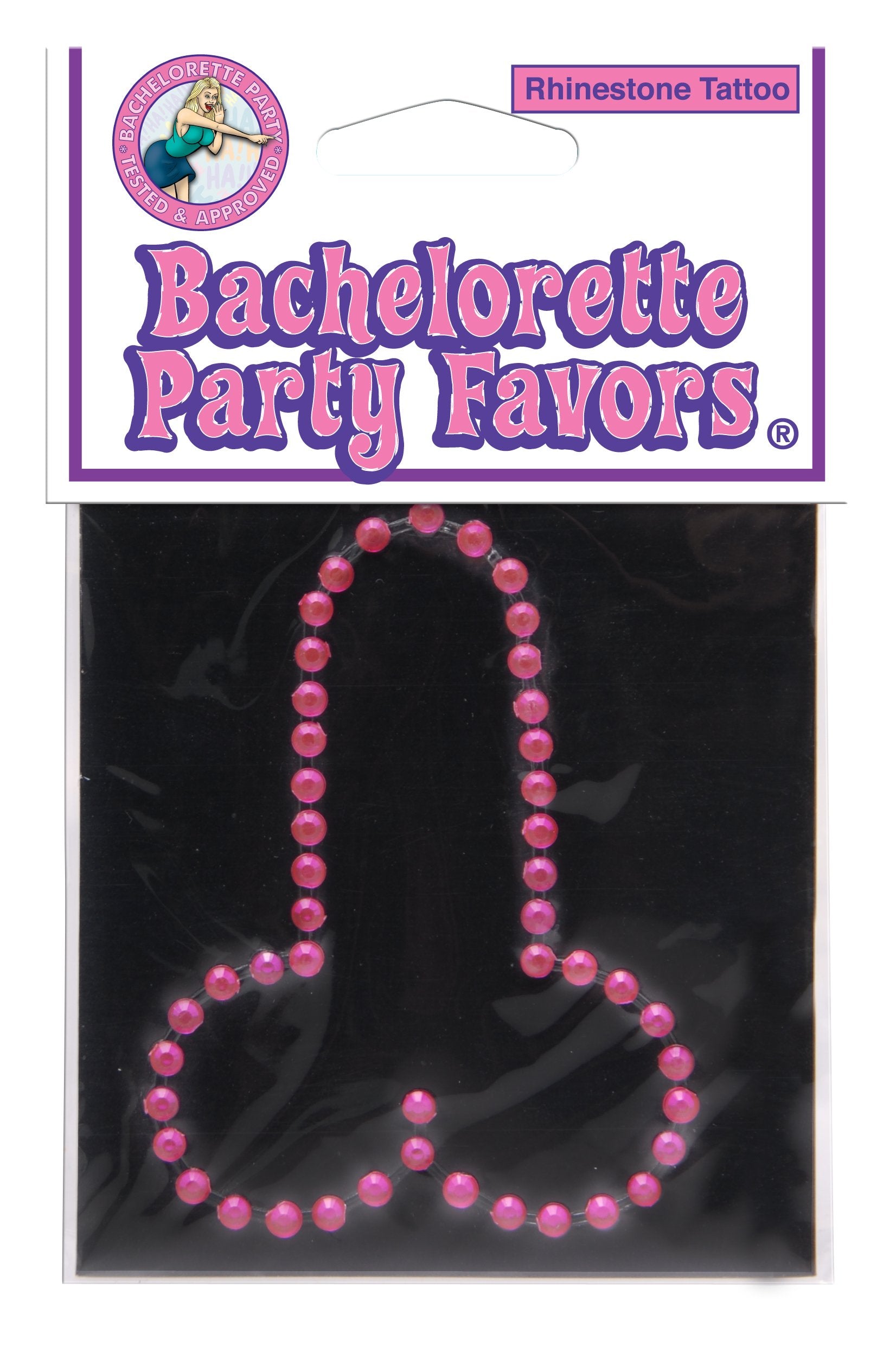 Penis Body Jewelry Clear Rhinestones