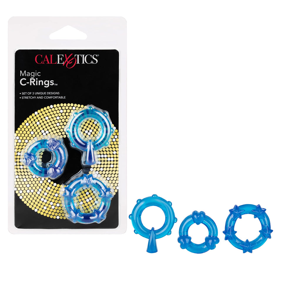 CalExotics Novelties Magic C-Rings, Blue
