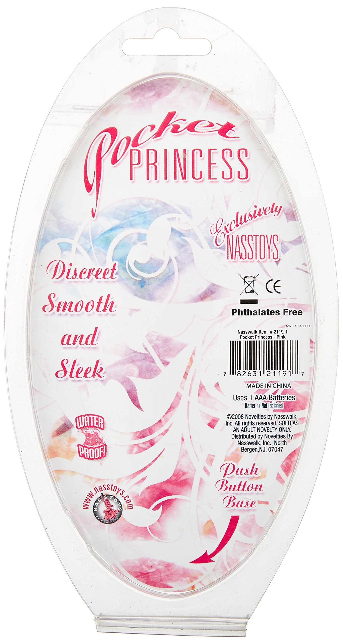 Nasswalk Pocket Princess Vibrator, Pink