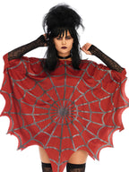 Glitter Web Poncho