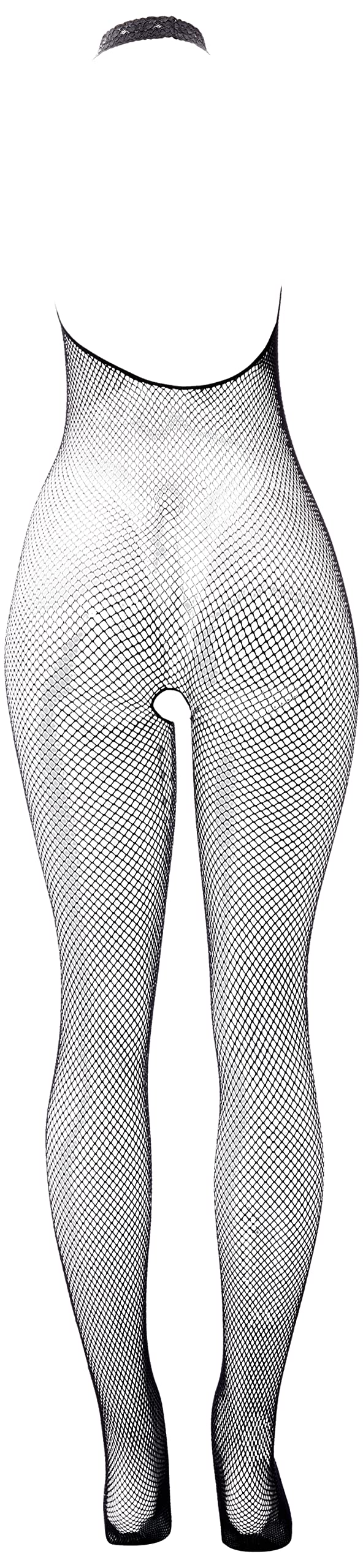 Seamless Fishnet Halter Bodyst