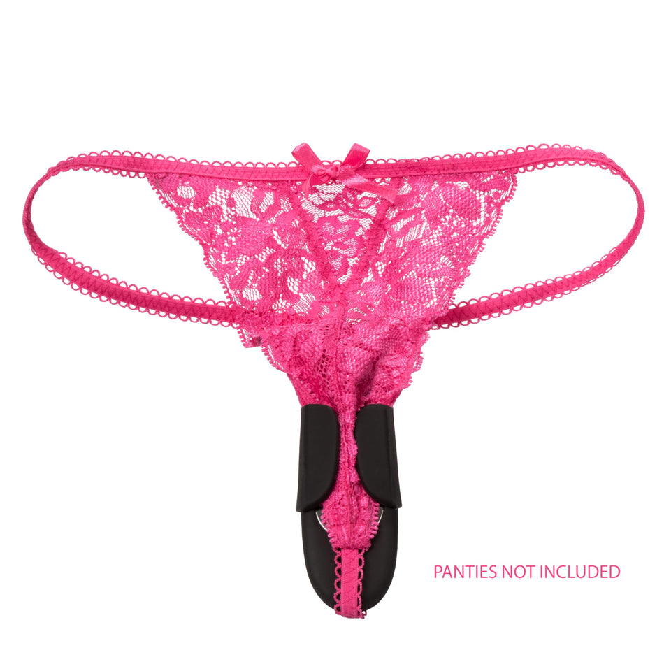Calexotics Lock-N-Play 10 Function Rechargeable Vibrating Panty Teaser, Black