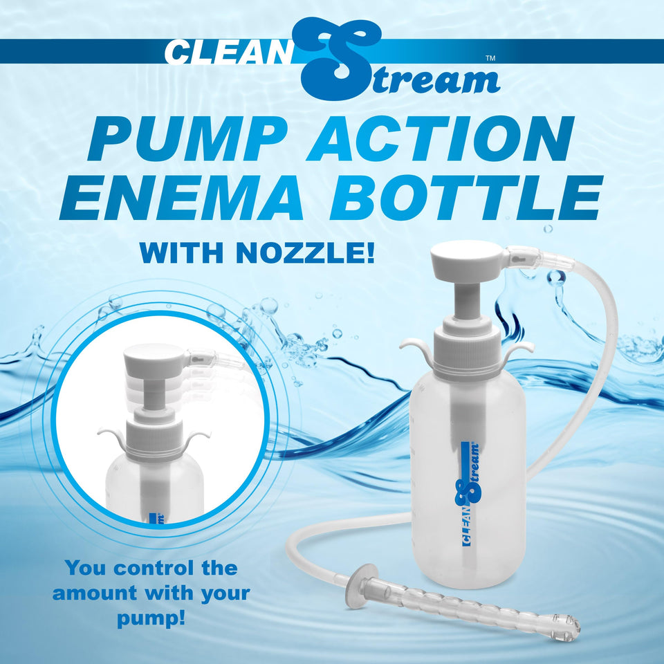 Cleanstream Pump Action Enema Bottle W/ Nozzle 300Ml
