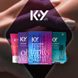 K-Y Yours + Mine Couples Lubricant Adult Toy Friendly Personal Lubricant & Intimate Gel For Couples Men Women Sex Lube Clear 2 X 1.5 Fl Oz 2 Count (Pack Of 1)