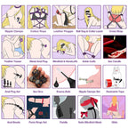 Sex Toys BDSM Restraints Dildo, 36Pcs Kit Bondage Gear and Accessories for Adult Women and Couples (Purple, 36 Piece Set)