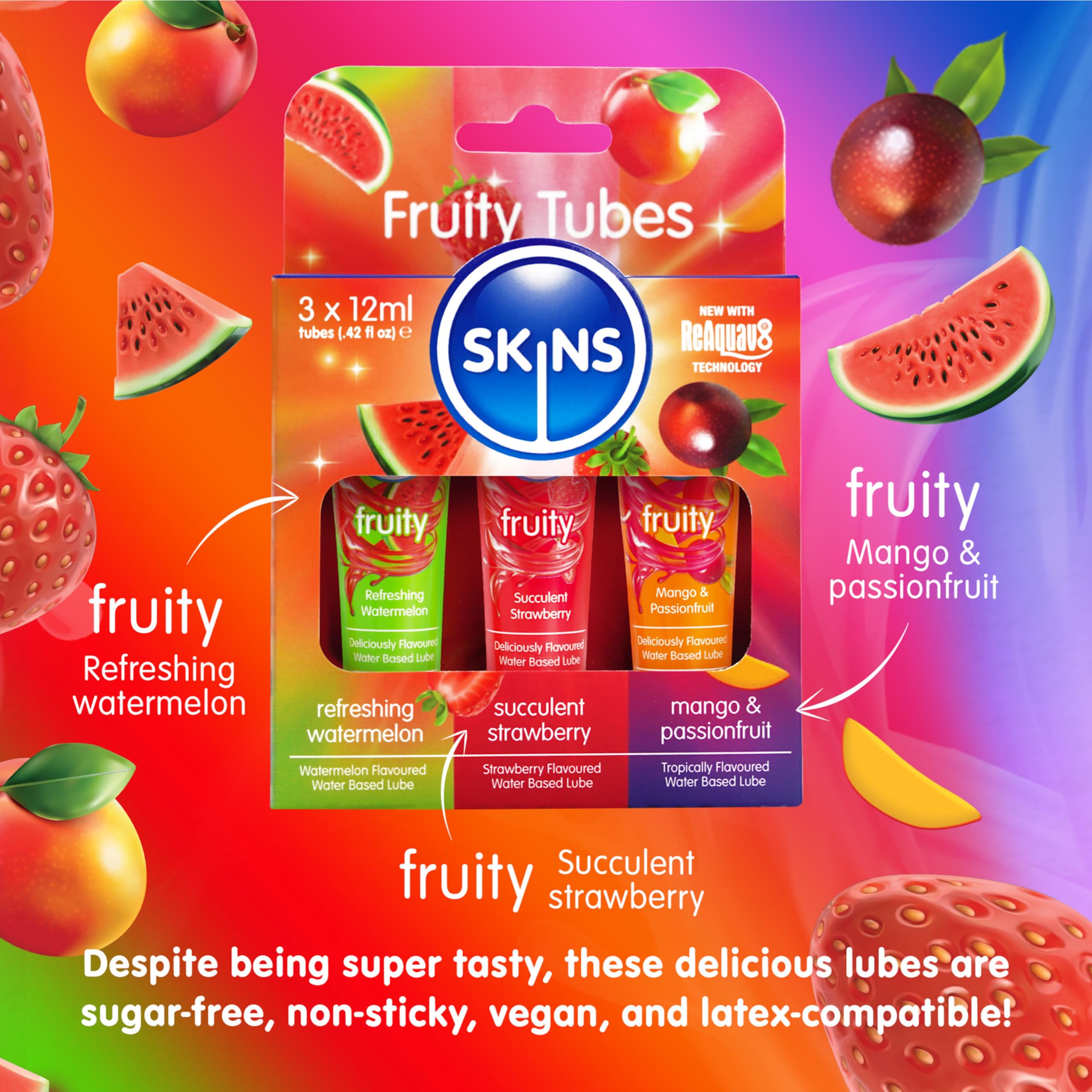 Skins 12Ml Sampler Tubes Fruity 3Pk