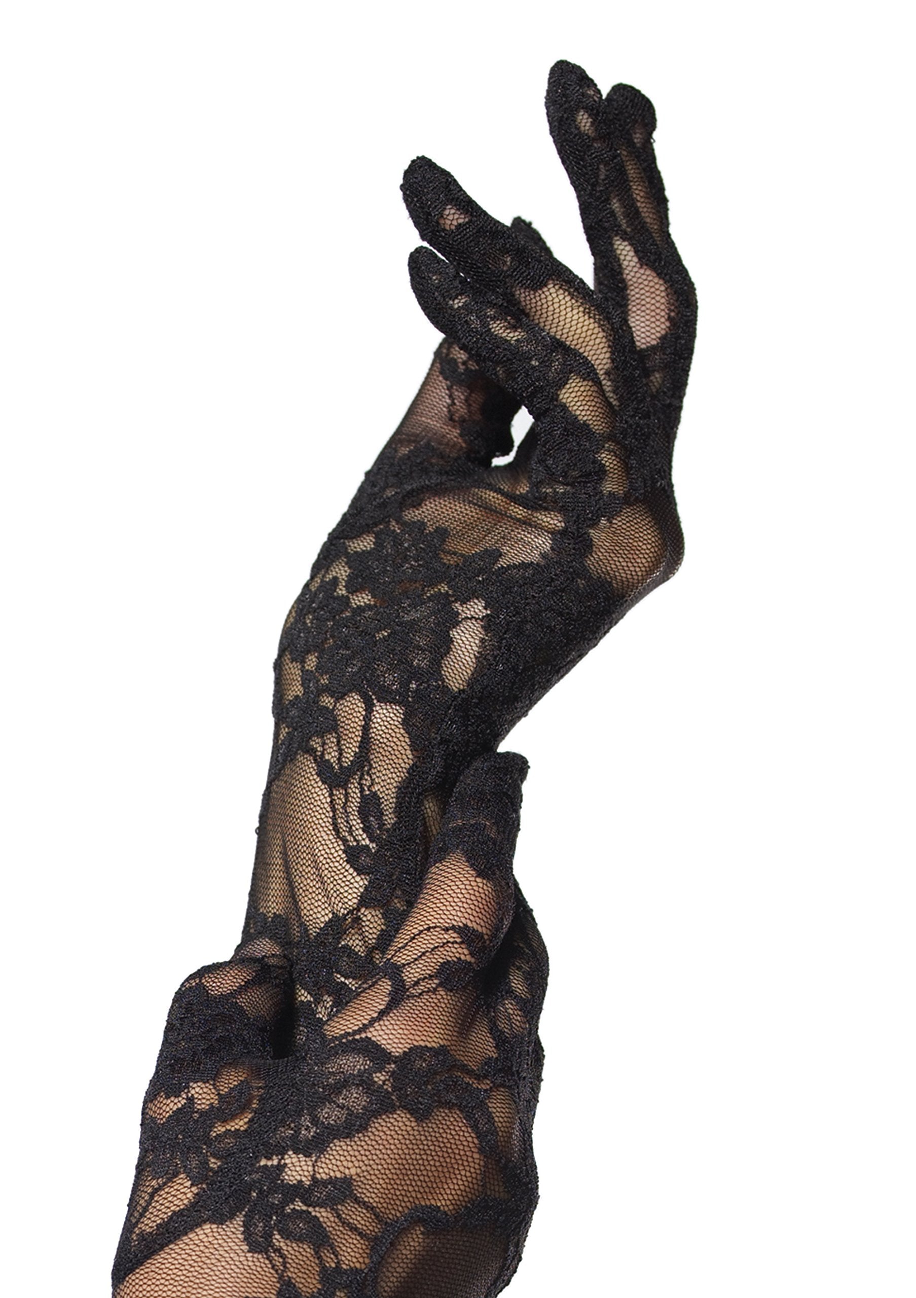 Opera Length Stretch Lace Gloves