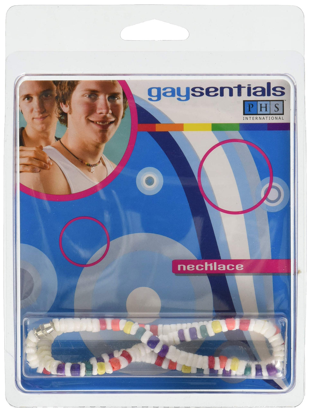 Gaysentials Rainbow Shell Necklace, 2.1 Ounce