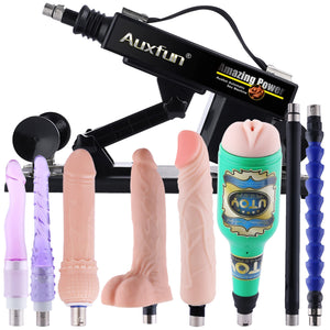 Sex Machine Dildo Machine with Realistic Dildo,Fuck Machine for Women with 3XLR Connector,Thrusting Sex Machine for Man,Adult To