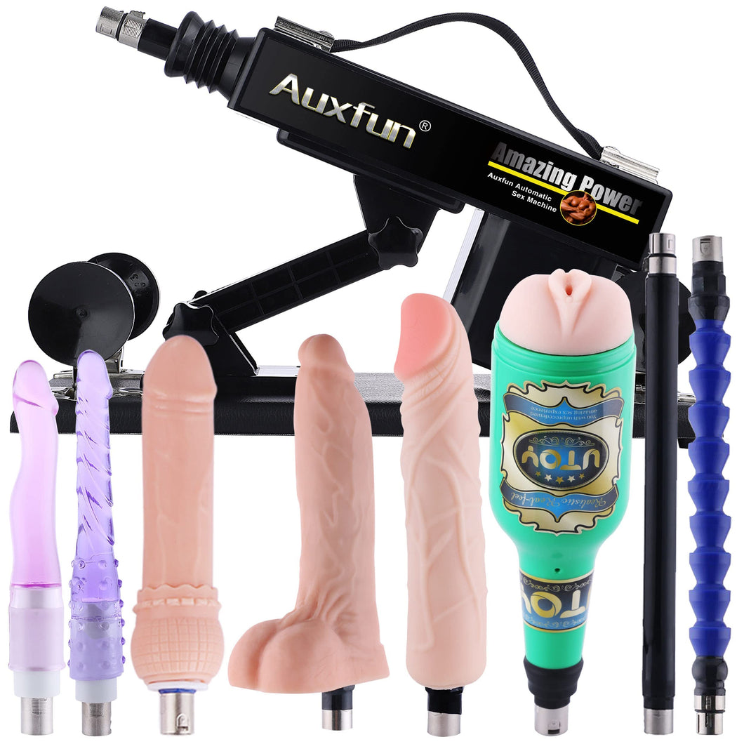 Sex Machine Dildo Machine with Realistic Dildo,Fuck Machine for Women with 3XLR Connector,Thrusting Sex Machine for Man,Adult To