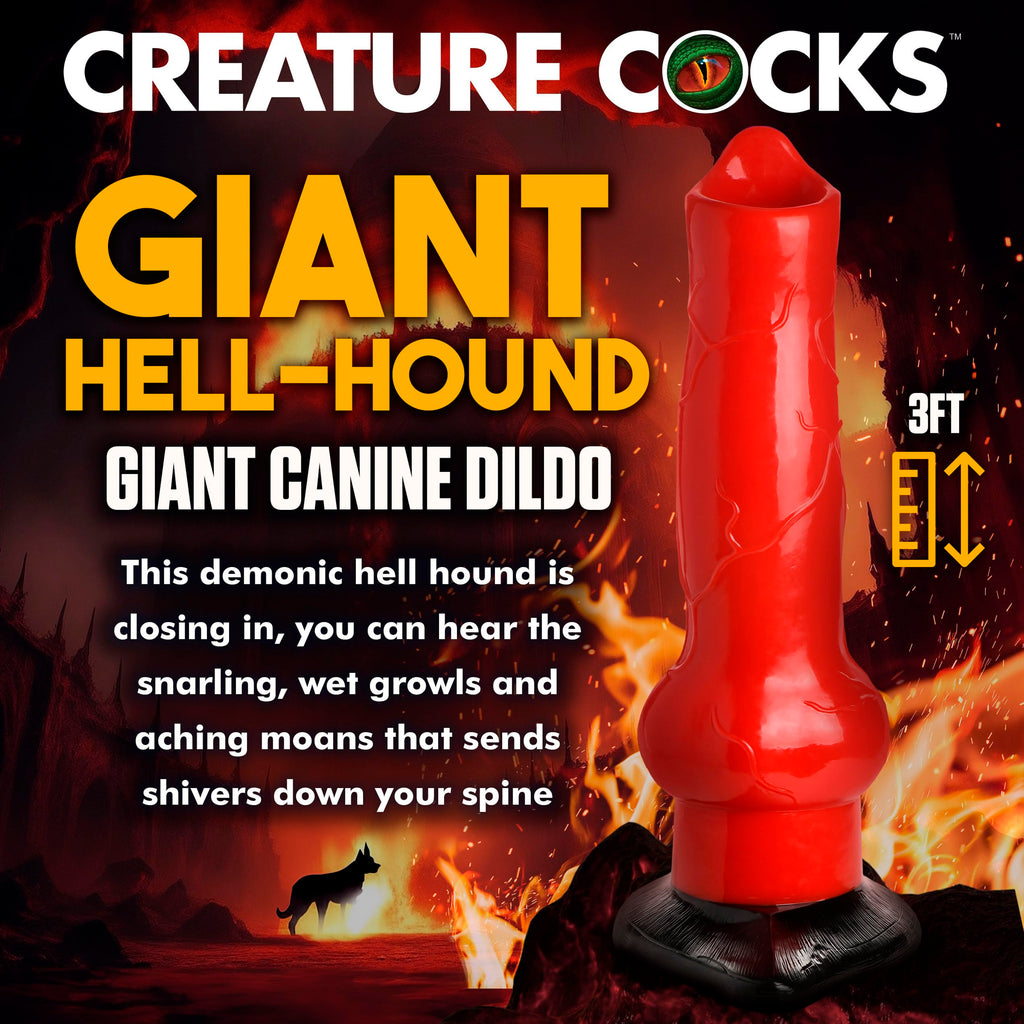 Giant Hell-Hound Canine Dildo [Drop Ship Only]
