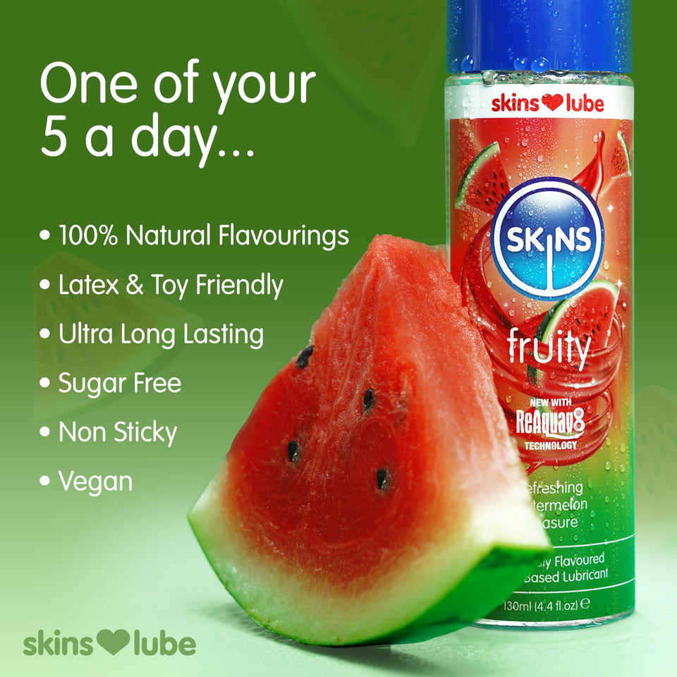 Skins Watermelon Water Based Lube 4Oz