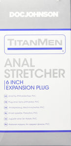 Doc Johnson Titanmen - Anal Stretcher - 6 Inch Vac-U-Lock Compatible Expansion Plug