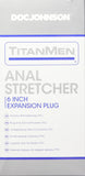 Doc Johnson Titanmen - Anal Stretcher - 6 Inch Vac-U-Lock Compatible Expansion Plug