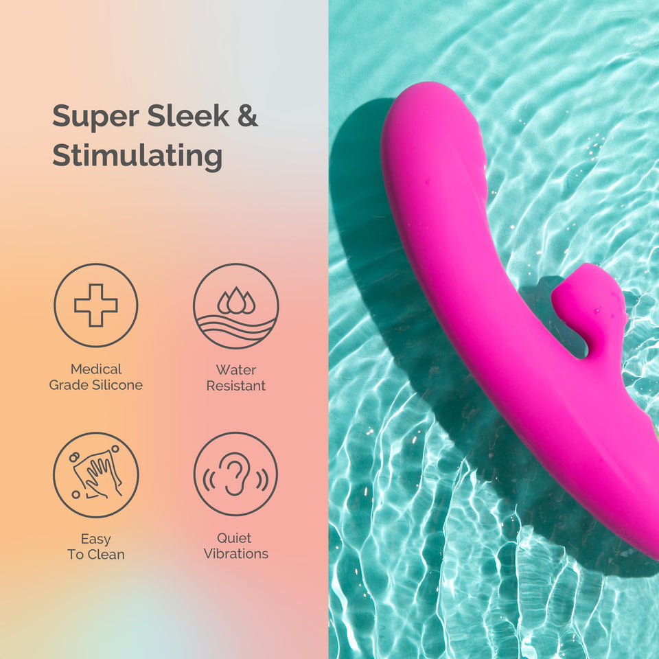 Ava Suction Lolli Dual-Function Vibrator - Sex Toys for All | G Spot Vibrator Personal Massager | Adult Toys for Couples Sex Toy