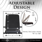 Master Series Adjustable Swing With Stand For Men, Women & Couples. Adjustable Height And Angle Sex Swing. Comfortably Padded An