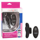 Calexotics Lock-N-Play Remote Petite Panty Teaser, Rechargeable 12-Function Waterproof Silicone Clitoral Vibrator Securely Attac