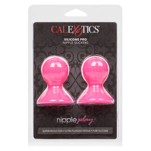 CalExotics Nipple Play Silicone Pro Nipple Suckers - Adult SM Sex Toys for Sensitivity Enhancement - Pink